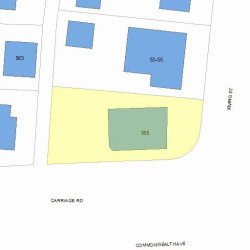 555 Commonwealth Ave, Newton MA  02459-1602 plot plan