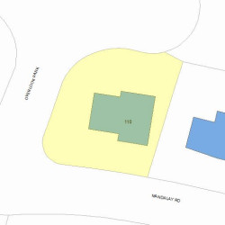 110 Mandalay Rd, Newton MA 02459-1338 plot plan