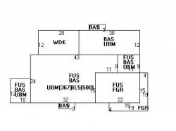 73 Warren St, Newton MA 02459-2334 floor plan