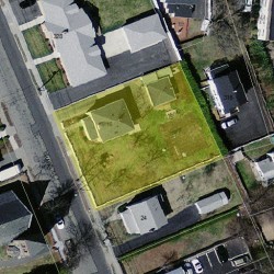 16 Chapel St, Newton MA  02458-1011 aerial view