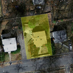34 Roundwood Rd, Newton MA 02464-1217 aerial view