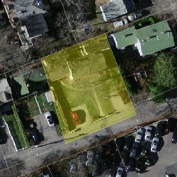 7 Avon Pl, Newton MA  02458-1511 aerial view