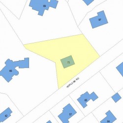 73 Valentine St, Newton MA 02465-3019 plot plan