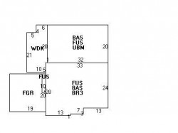 37 Bruce Ln, Newton MA  02458-2615 floor plan