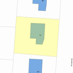 95 Upland Ave, Newton MA 02461-2112 plot plan