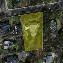 343 Highland St, Newton MA 02465-2725 aerial view
