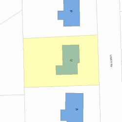 62 Lovett Rd, Newton MA  02459-3106 plot plan