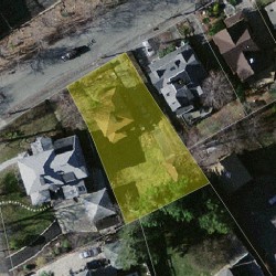 50 Braeland Ave, Newton MA  02459-2211 aerial view