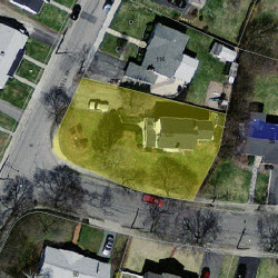 120 Farwell St, Newton MA  02460-1000 aerial view