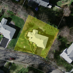 11 Levbert Rd, Newton MA 02459-3008 aerial view