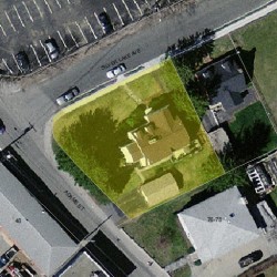 38 Silver Lake Ave, Newton MA  02458-1109 aerial view