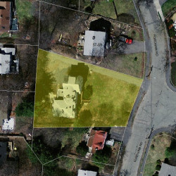 71 Fordham Rd, Newton MA 02465-1208 aerial view