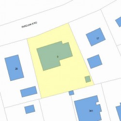 9 Farquhar Rd, Newton MA 02460-2007 plot plan