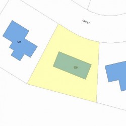 120 Day St, Newton MA 02466-2922 plot plan