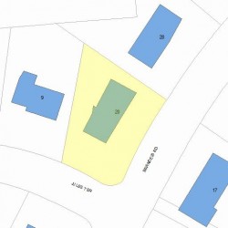 20 Brandeis Rd, Newton MA 02459-2709 plot plan