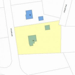 44 Sylvan Ave, Newton MA 02465-3016 plot plan