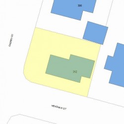 312 Cherry St, Newton MA 02465-1605 plot plan
