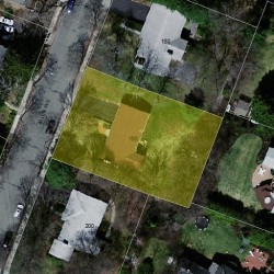 188 Allen Ave, Newton MA 02468-1722 aerial view