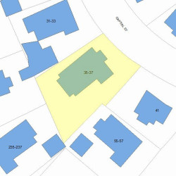35 Capital St, Newton MA 02458-1301 plot plan