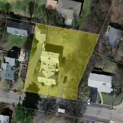 132 Cornell St, Newton MA 02462-1323 aerial view