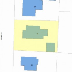 60 Oxford Rd, Newton MA 02459-2405 plot plan
