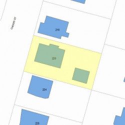 220 Cherry St, Newton MA 02465-1246 plot plan