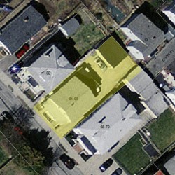 66 Hawthorn St, Newton MA 02458-1215 aerial view