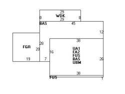 45 Bonnybrook Rd, Newton MA 02468-1001 floor plan