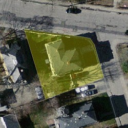 1 Channing St, Newton MA 02458-1628 aerial view