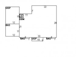 34 Morton Rd, Newton MA  02459-1044 floor plan