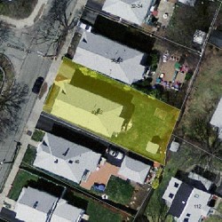 42 Falmouth Rd, Newton MA  02465-1125 aerial view