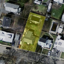 125 Falmouth Rd, Newton MA  02465-1134 aerial view