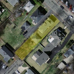 311 Nevada St, Newton MA  02460-1463 aerial view