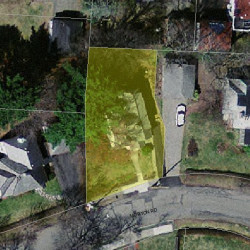 11 Morton Rd, Newton MA  02459-1045 aerial view