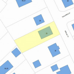 29 Bridge St, Newton MA 02458-1103 plot plan