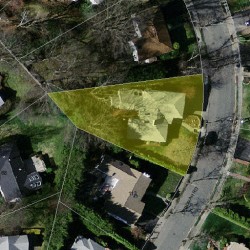 99 Deborah Rd, Newton MA  02459-2837 aerial view