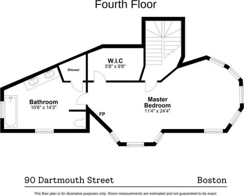 90 Dartmouth St, Boston MA exterior