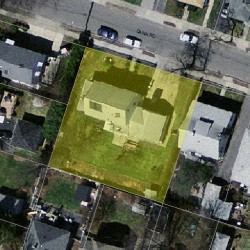 28 Dana Rd, Newton MA  02465-1118 aerial view