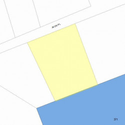 14 Avon Pl, Newton MA  02458-1511 plot plan