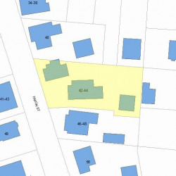 44 Faxon St, Newton MA 02458-1035 plot plan