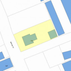 130 Bridge St, Newton MA 02458-1129 plot plan