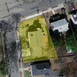 8 Owatonna St, Newton MA 02466-1411 aerial view