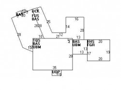 14 Oak Hill St, Newton MA  02459-3430 floor plan