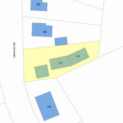364 Linwood Ave, Newton MA 02460-1343 plot plan