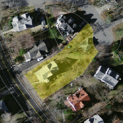 214 Langley Rd, Newton MA  02459-2325 aerial view