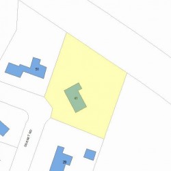 41 Dorset Rd, Newton MA 02468-1457 plot plan