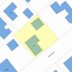 55 Lincoln Rd, Newton MA 02458-1240 plot plan