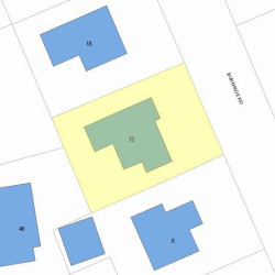 12 Burnside Rd, Newton MA 02461-1401 plot plan
