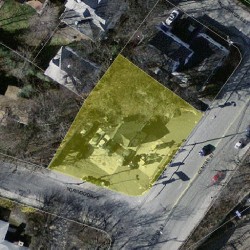 1365 Centre St, Newton MA  02459-2467 aerial view