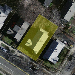 215 Tremont St, Newton MA  02458-2111 aerial view